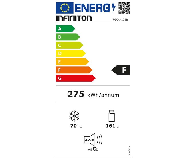 Frigorífico Combi Infiniton FGC-A172B Blanco