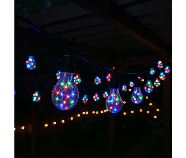 Guirnalda de Luces LED para Interiores y Exteriores con Temporizador Cobre