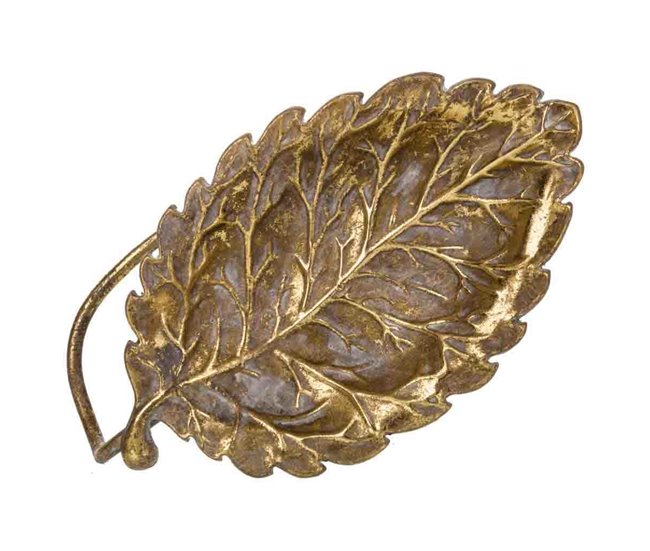 Bandeja hoja de metal Dorado