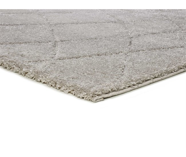 Alfombra de estilo escandinavo MOLIER - ATTICGO 80x150 Plateado