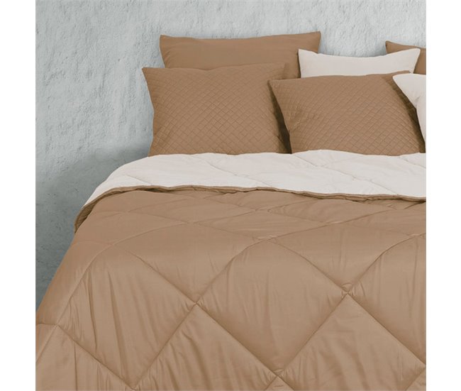 Edredón Dreamura Iro Azul Petróleo Beige