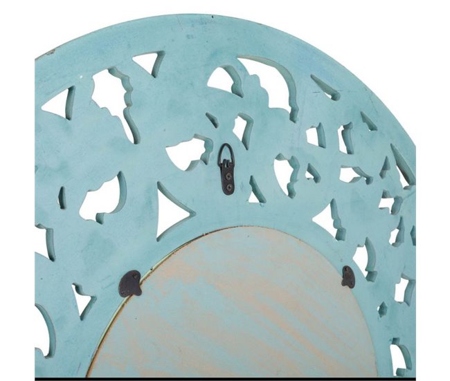 Espejo de madera Azul