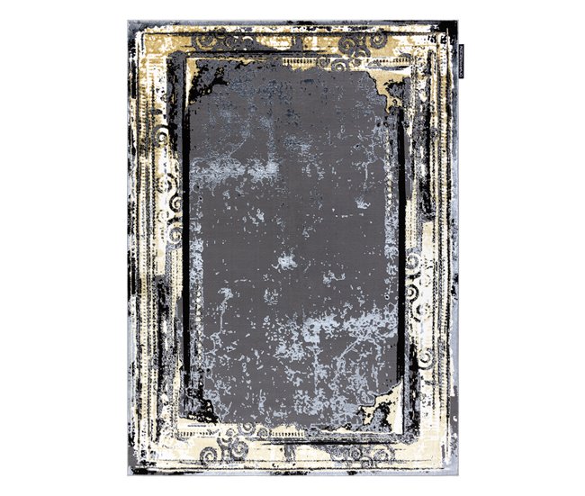 Alfombra DE LUXE moderna 628 Ornamento vintage - Structural 160x220 Gris