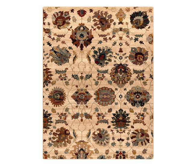 Alfombra de lana SUPERIOR LATICA 100x250 Crema