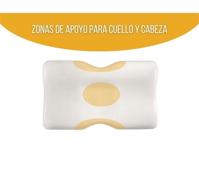 Almohada Ergonómica Cervical DUO con Funda de Bambú Blanco