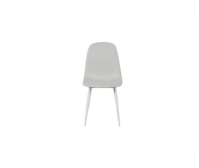 Conjunto de salón AMINA 1 mesa y 4 sillas Beige