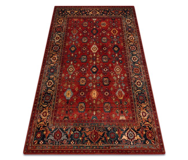 Alfombra de lana OMEGA PARILLO Marco 200x300 Rojo