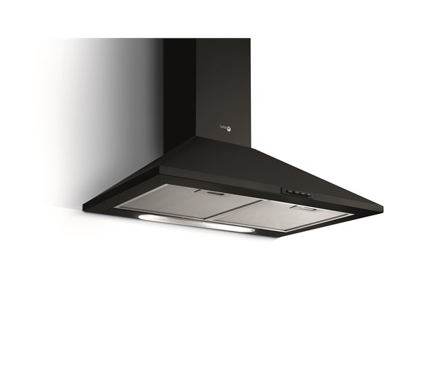 Campana de pared piramidal TURBOAIR CERTOSA Negro