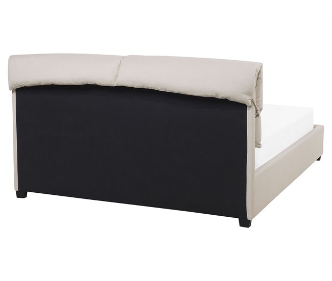 Beliani Cama con somier Poliéster BELFORT 171x212 Beige