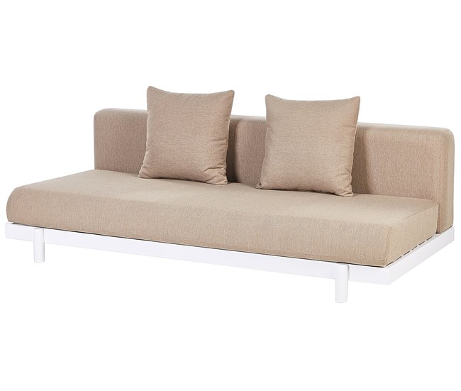 Beliani Conjunto de jardín Poliéster MISSANELLO Beige