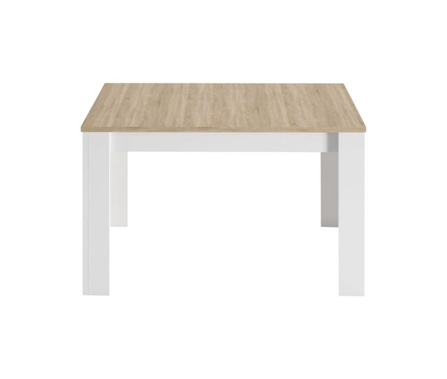 Mesa de comedor extensible Kendra Blanco Veta