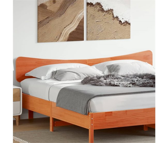 Cabecero cama - Mueble cabecero 185 Marron