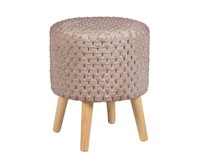 Puff CAME redondo 34x42cm Beige