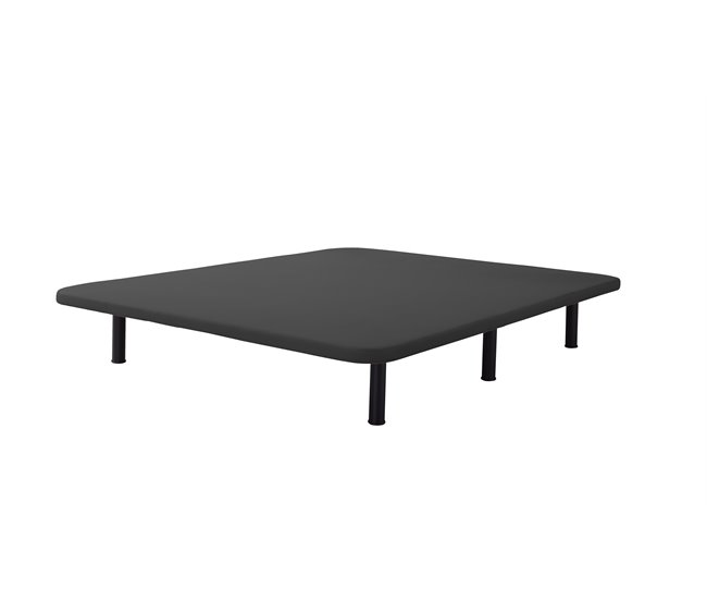Base de cama tapizada 3D negro 