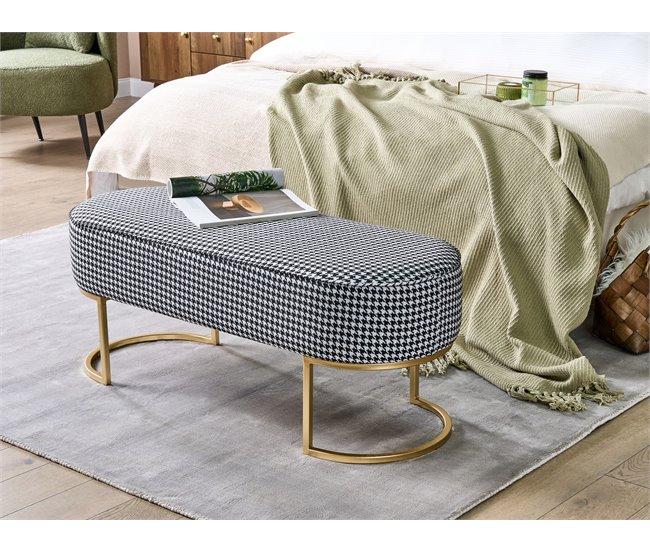 Beliani Banco de cama MILRY Negro