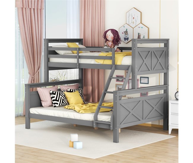 Cama litera 145x205 Gris