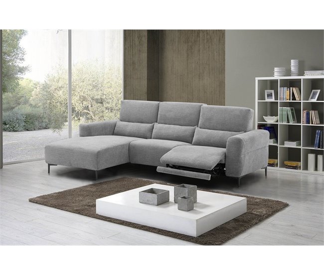 Chaise longue relax Eléctrica LEANIS Gris