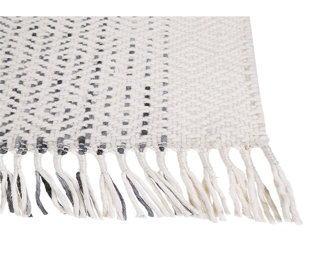 Beliani Alfombra de pelo corto OMERLI 160x230 Blanco