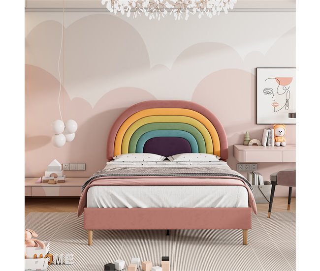 Camas de matrimonio 140x206 Rosa