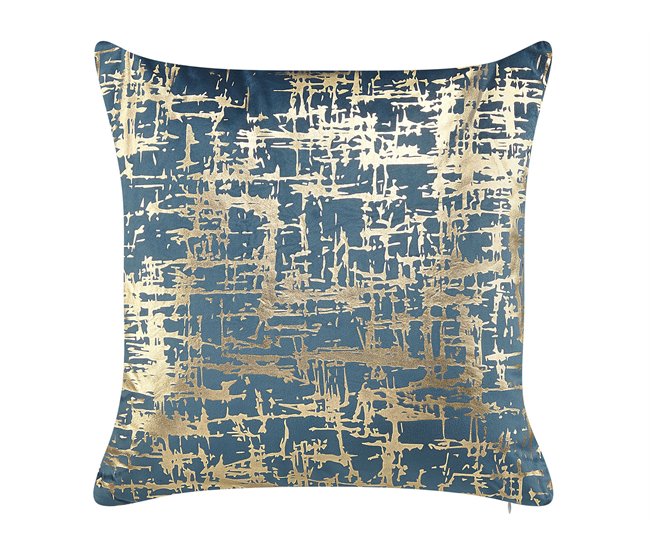 Beliani Cojín decorativo GARDENIA 45x45 Azul