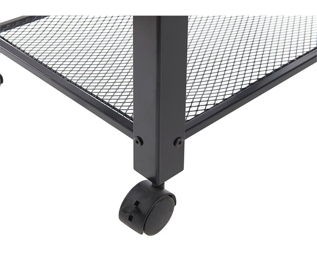 Beliani Carrito de cocina BOLZANO Negro