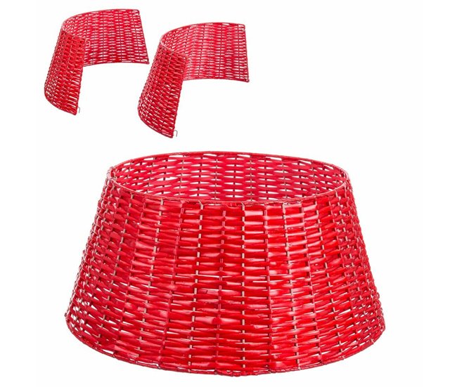 Conforama Cubre pie de árbol Mimbre Ø 42 cm 42 x 58 x 28 cm