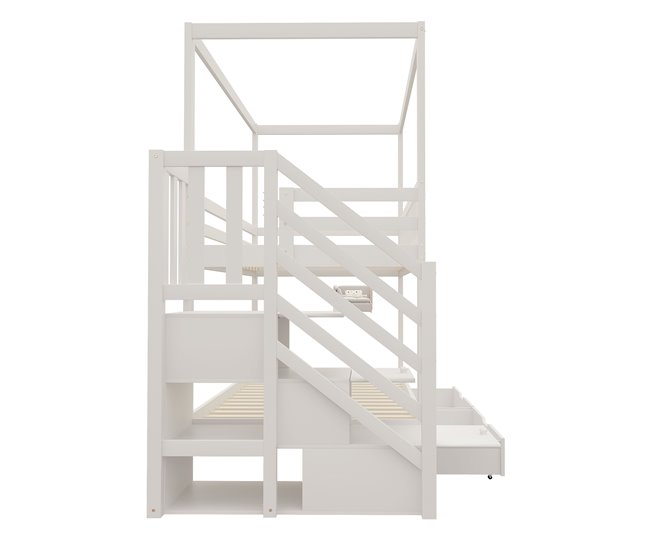 Cama litera 95x255 Blanco