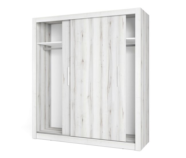 Armario Dormitorio Sava 2 Puertas Correderas Blanco