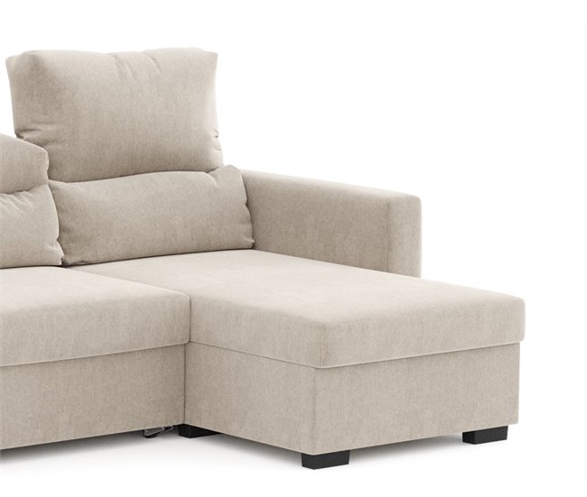 Chaise longue ARAM convertible en cama Beige