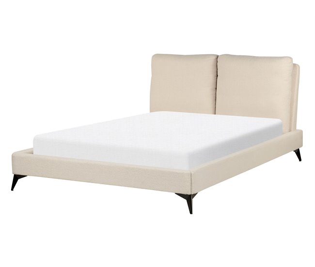 Beliani Cama Bouclé MELLE 155x240 Beige