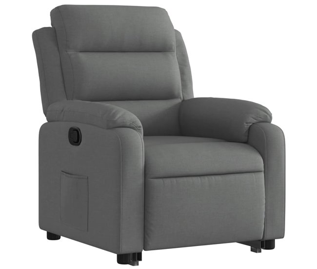 Sillón Elevable Reclinable Gris Oscuro