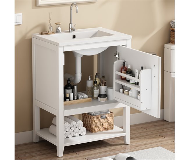 Armarios para baño 61 Blanco