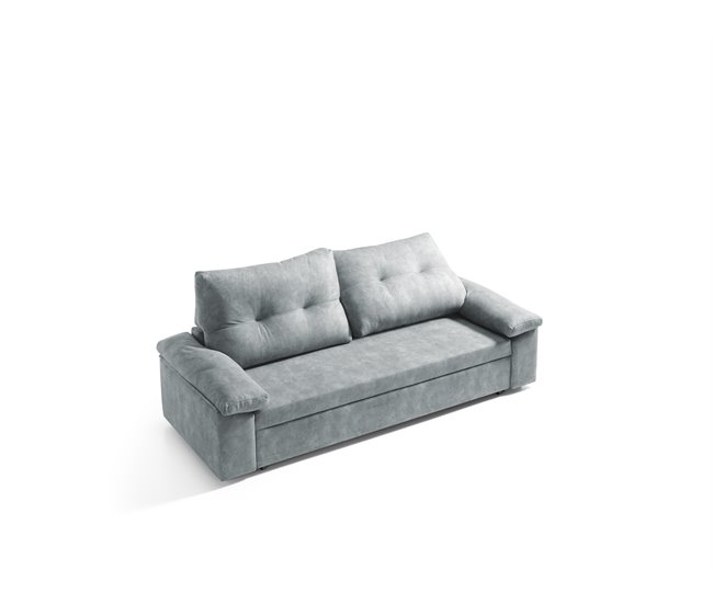 Sofá cama MIXX con almohadas de respaldos Gris