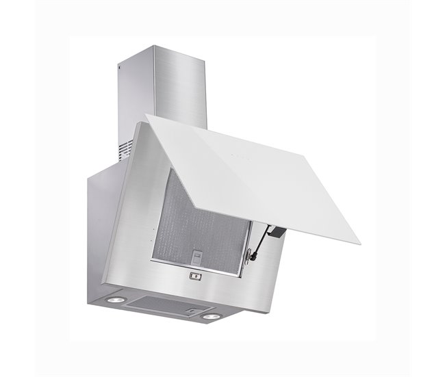 Campana Inclinada Decorativa 700 m³/h 3 Velocidades + Función Intensa Amsta AMHIV60FAJB Blanco