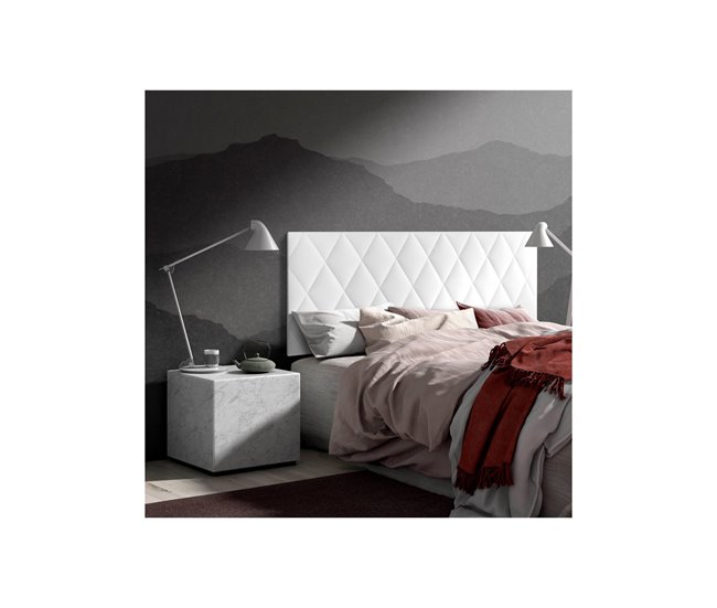 Cabecero tapizado en Polipiel CALOR 150 Blanco