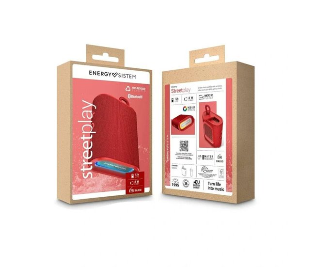 Altavoz Bluetooth Portátil StreetPlay Cherry Rojo