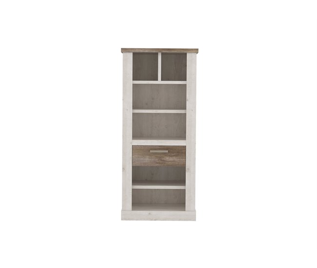 Librería VERONA color roble antiguo Blanco/ Madera