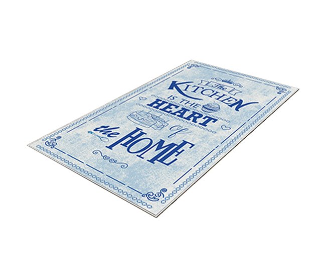 Alfombra De 80 X 150Cm 150x80 Azul