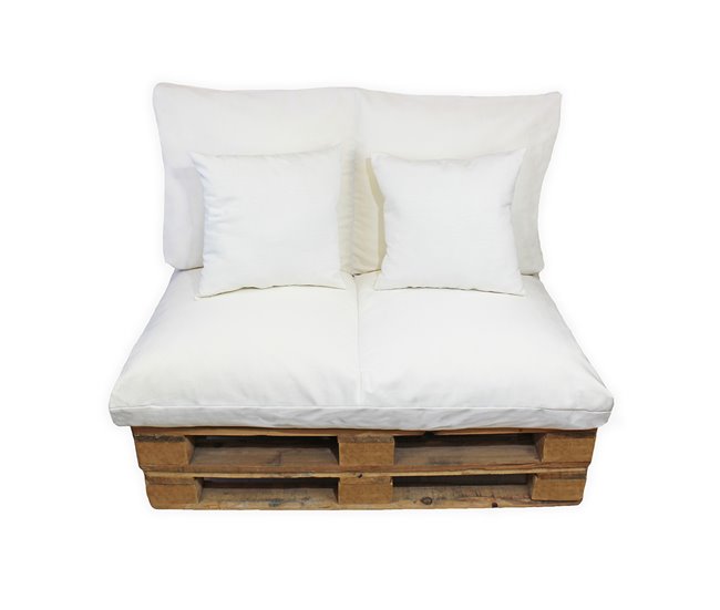 Acomoda Textil - Cojines Sofá Palets 2 Plazas 120x50 Beige