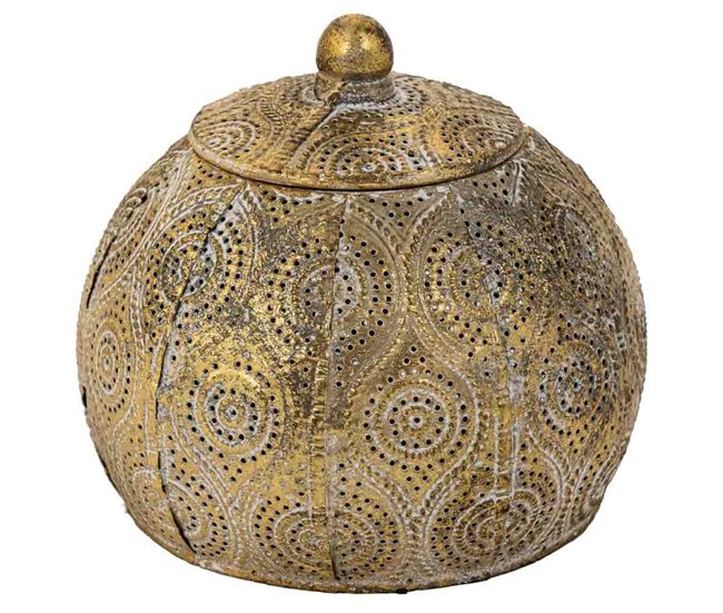 Caja Joyero de metal Dorado