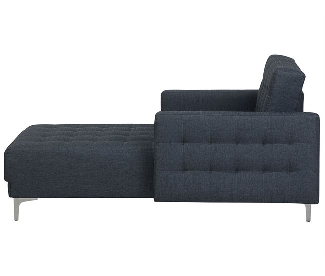 Beliani Chaise longue Poliéster ABERDEEN Grafito
