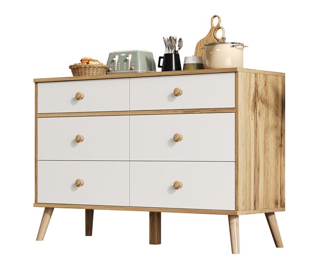 Aparadores Natural/ Blanco