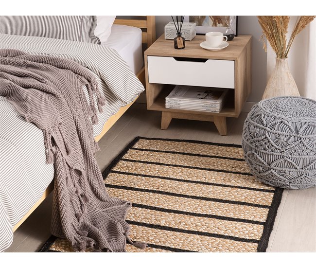 Beliani Alfombra de pelo corto KARADONA 80x150 Beige