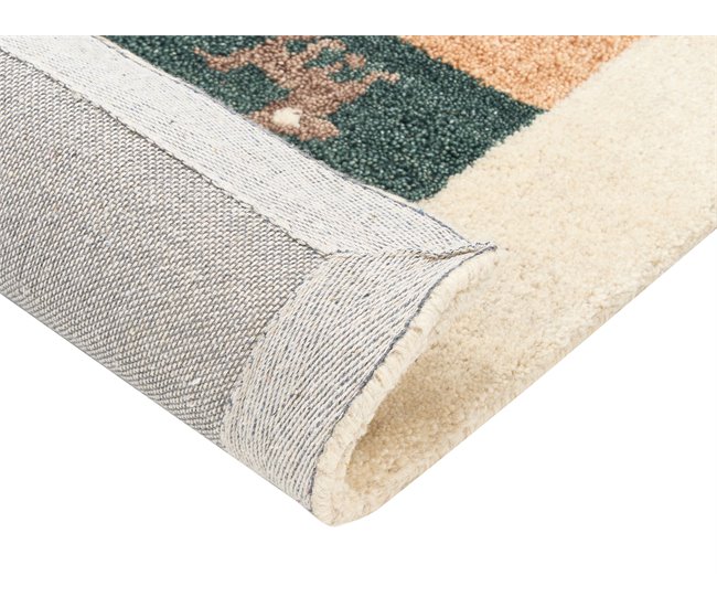 Beliani Alfombra de pelo corto SARILAR 80x150 Multicolor