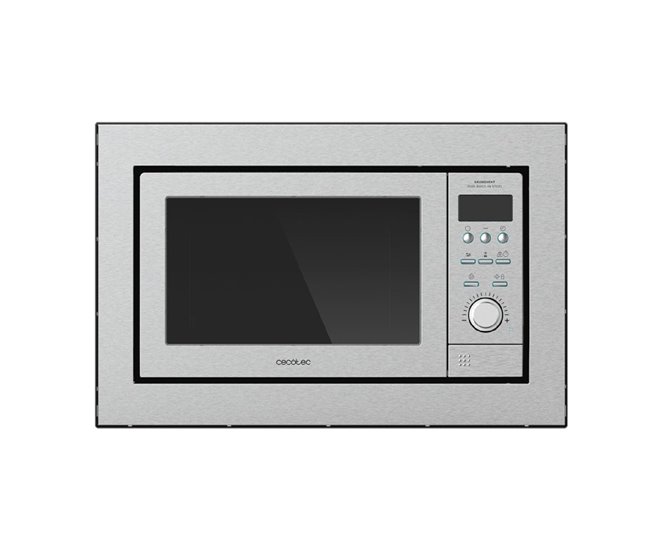 Cecotec Microondas encastrable con plato Microondas Encastrable G Plateado