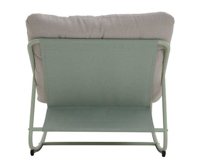 Sillón de jardín ROCKY color beige Blanco