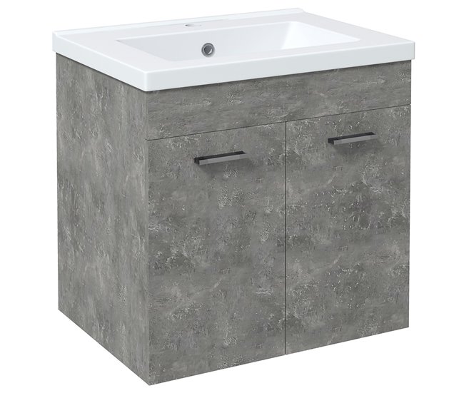 Mueble de Baño Melamina de Madera; Cerámica kleankin 60 Gris