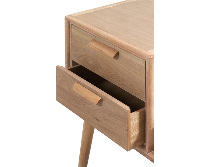 Banco De Madera De Mango Natural Con Patas Y 2 Sillas Natural
