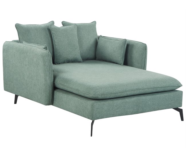 Beliani Chaise longue Poliéster CHARMES Verde