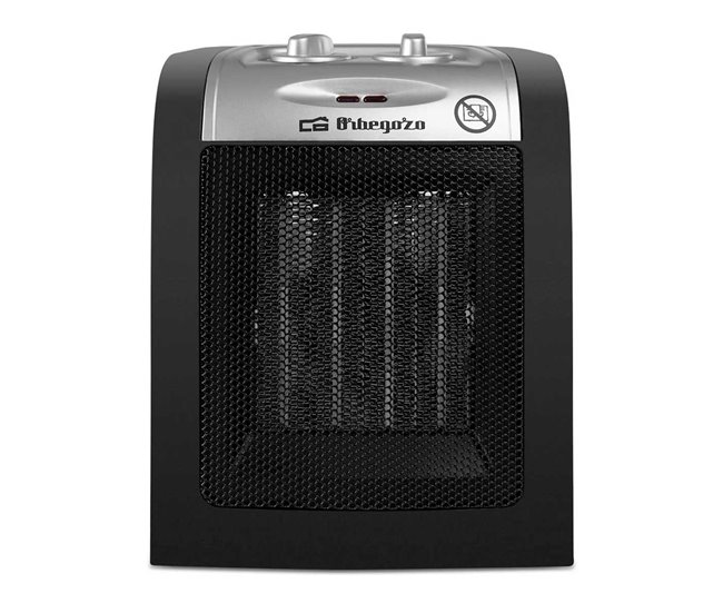 Calefactor cerámico Orbegozo CR 5017 1500W 2 niveles de potencia Negro